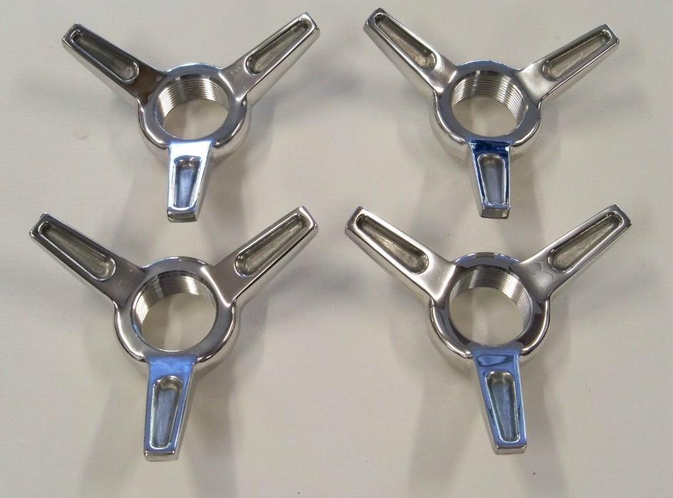 Tri wing spinners set of 4 polished Supreformance
